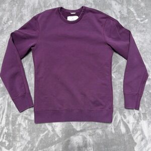 Reigning Champ Crewneck Sweatshirt Mens S Purple Midweight Terry Canada Cotton